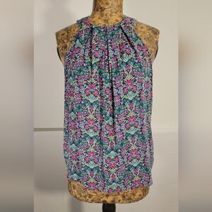 Vibrant Floral Halter Top